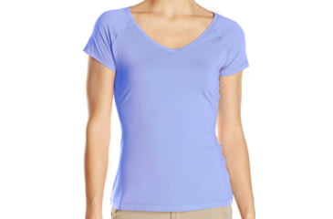 Image of Columbia Saturday Trail Short Sleeve Knit Shirt - Womens-Pale Purple-Large 280294