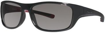 Image of Columbia ShooFly Sunglasses - Frame Shiny Black/Thunderbird Red, Lens Color Grey, Size 56/14mm CBSHOOFLYPZ602