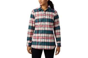 Image of Columbia Silver Ridge 2.0 Flannel Tunic - Womens, Beet Plaid, Medium, 1865131607-M