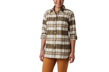 Image of Columbia Silver Ridge 2.0 Flannel Tunic - Womens, Dusty Iris Plaid, Medium, 1865131548-M