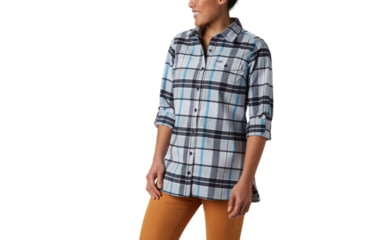 Image of Columbia Silver Ridge 2.0 Flannel Tunic - Womens, Fathom Blue Plaid, Medium, 1865131453-M