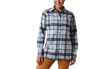 Image of Columbia Silver Ridge 2.0 Flannel Tunic - Womens, Fathom Blue Plaid, Medium, 1865131453-M