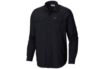 Image of Columbia Silver Ridge 2.0 Long Sleeve Shirt - Mens, Black, Large, 183931-010-L