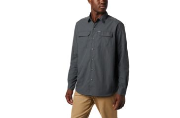 Image of Columbia Silver Ridge 2.0 Long Sleeve Shirt - Mens, Grill, Large, 1839311028-L