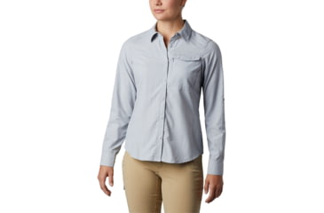 Image of Columbia Silver Ridge 2.0 Long Sleeve Shirt - Womens, Cirrus Grey, Large, 184182-031-L