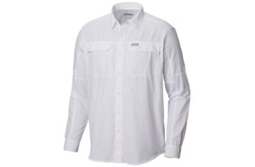 Image of Columbia Silver Ridge 2.0 Long Sleeve Shirt - Mens, White, Large, 1839311100-L