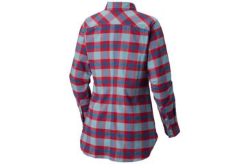 Image of Columbia Silver Ridge Flannel Tunic, Aqua Haze Plaid, Extra Small - Womens, 1802611321-XS