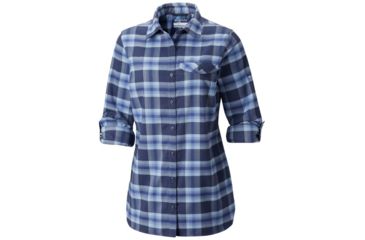 Image of Columbia Silver Ridge Flannel Tunic, Nocturnal Plaid, Extra Small - Womens, 1802611466-XS