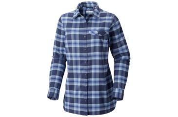 Image of Columbia Silver Ridge Flannel Tunic, Nocturnal Plaid, Extra Small - Womens, 1802611466-XS