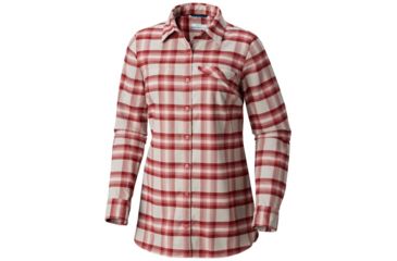 Image of Columbia Silver Ridge Flannel Tunic, Rose Dust Plaid, Extra Small - Womens, 1802611677-XS