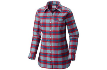 Image of Columbia Silver Ridge Flannel Tunic - Womens, Aqua Haze Plaid, Small, 1802611321-S