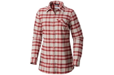 Image of Columbia Silver Ridge Flannel Tunic - Womens, Rose Dust Plaid, Small, 1802611677-S