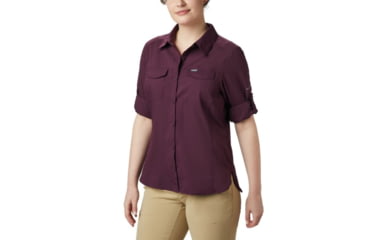 Image of Columbia Silver Ridge Lite Long Sleeve Shirt - Womens, Black Cherry, Small, 1714371522-S
