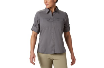 Image of Columbia Silver Ridge Lite Long Sleeve Shirt - Womens, City Grey, Extra Small, 1714371023-XS