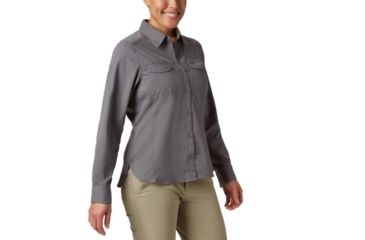 Image of Columbia Silver Ridge Lite Long Sleeve Shirt - Womens, City Grey, Extra Small, 1714371023-XS