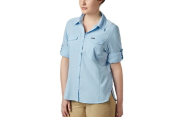 Image of Columbia Silver Ridge Lite Long Sleeve Shirt - Womens, Crystal Blue, Extra Small, 1714371484-XS