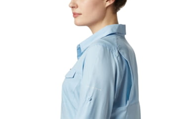 Image of Columbia Silver Ridge Lite Long Sleeve Shirt - Womens, Crystal Blue, Extra Small, 1714371484-XS