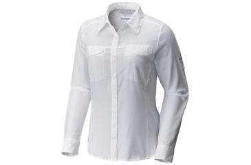 Image of Columbia Silver Ridge Lite Long Sleeve - Shirt - Womens, White, Large, 1714371100-L