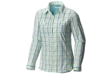 Image of Columbia Silver Ridge Lite Plaid Long Sleeve Shirt - Women's-Iceberg Plaid-Large