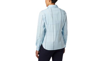 Image of Columbia Silver Ridge Lite Plaid Long Sleeve Shirt - Womens, Pale Blue Large Plaid, Medium, 1710561470-M