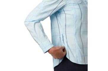 Image of Columbia Silver Ridge Lite Plaid Long Sleeve Shirt - Womens, Pale Blue Large Plaid, Medium, 1710561470-M