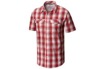 Image of Columbia Silver Ridge Lite Plaid Short Sleeve Shirt - Mens, Red Spark Plaid, M 1711591696M