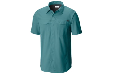 Image of Columbia Silver Ridge Lite Short Sleeve Shirt - Men's-Teal-Large