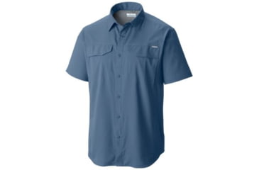 Image of Columbia Silver Ridge Lite Short Sleeve Shirt - Mens-Steel-Medium