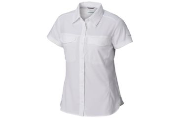 Image of Columbia Silver Ridge Lite Short Sleeve - Womens, White, Large, 1836681100-L
