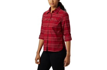 Image of Columbia Silver Ridge Long Sleeve Flannel - Womens, Beet Plaid, Extra Small, 1740471607-XS