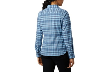 Image of Columbia Silver Ridge Long Sleeve Flannel - Womens, Crystal Blue Plaid, Medium, 1740471484-M