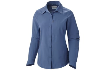 Image of Columbia Silver Ridge Long Sleeve Shirt - Women's-Bluebell-Small
