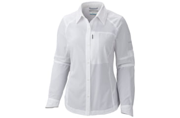 Image of Columbia Silver Ridge Long Sleeve Shirt - Womens, White, XS 1443231100XS
