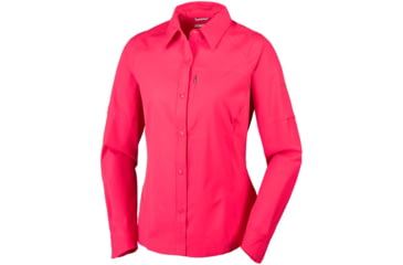 Image of Columbia Silver Ridge Long Sleeve Shirt - Womens, Red Camellia, L 1443231653L