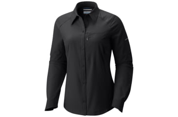 Image of Columbia Silver Ridge Long Sleeve Shirt - Womens, Black, S, 1443231010S