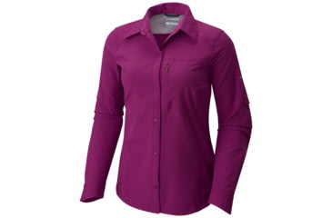 Image of Columbia Silver Ridge Long Sleeve Shirt - Womens, Intense Violet, M, 1443231519M