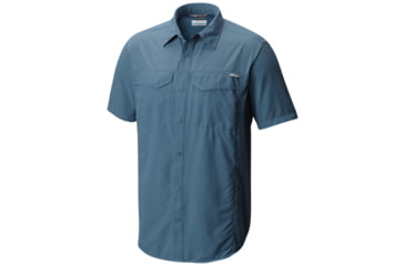 Image of Columbia Silver Ridge Short Sleeve Shirt - Mens, Steel, L, 1441661413L