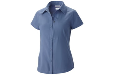 Image of Columbia Silver Ridge Short Sleeve Shirt - Women's-Bluebell-Small