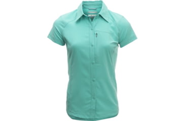 Image of Columbia Silver Ridge Short Sleeve Shirt - Women's-Iceberg-X-Small