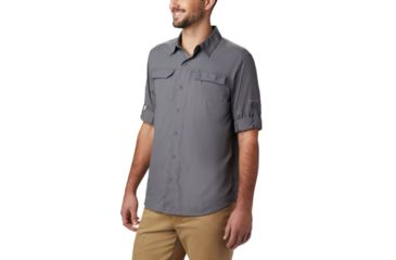 Image of Columbia Silver Ridge2.0 Long Sleeve Shirt - Mens, City Grey, Extra Large, 1839311023-XL