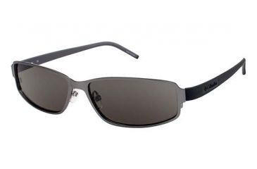 Image of Columbia SILVERTHORNE Progressive Prescription Eyeglasses - Frame MATTE GUN/BLACK, Lens Color Smoke, Size 58/15mm CBSILVERTHORNE02