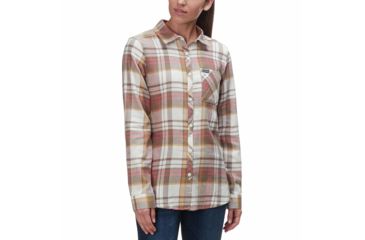 Image of Columbia Simply Put II Flannel Shirt, Light Bisque, S - Womens, 1803401106-S