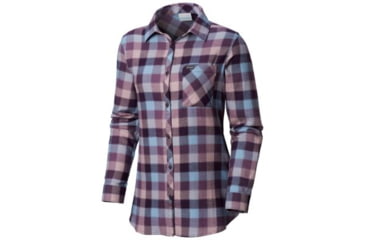 Image of Columbia Simply Put II Flannel Shirt - Womens, Dark Plum Check, Medium, 1803401506-M