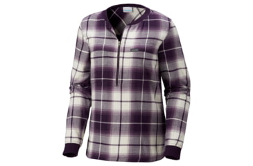 Image of Columbia Simply Put Pullover Shirt, Light Bisque Plaid, Extra Small - Womens, 1804411106-XS