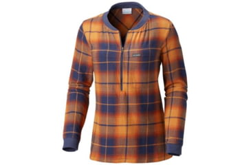 Image of Columbia Simply Put Pullover Shirt - Womens, Canyon Gold Plaid, Medium, 1804411708-M