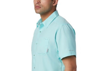 Image of Columbia Slack Tide Camp Shirt, Gulf Stream, S - Mens, 1577051499-S