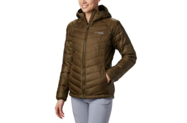 Image of Columbia Snow Country Hooded Jacket - Womens, Olive Green, Medium, 1823071319-M