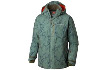 Image of Columbia Snow Rival Jacket - Mens, Mosstone Marble Mntn Print, Small, 1798581302-S