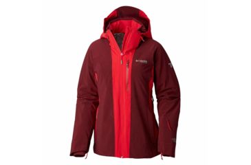 Image of Columbia Snow Rival Jacket, Rich Wine, Red Mercury, XL - Womens, 1798351624-XL