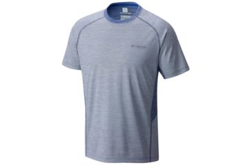Image of Columbia Solar Ice Short Sleeve Shirt - Mens, Azul, M 1786341437M